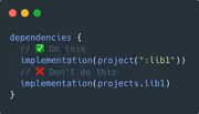 Don't use Type-safe Project Accessors with Kotlin Gradle DSL